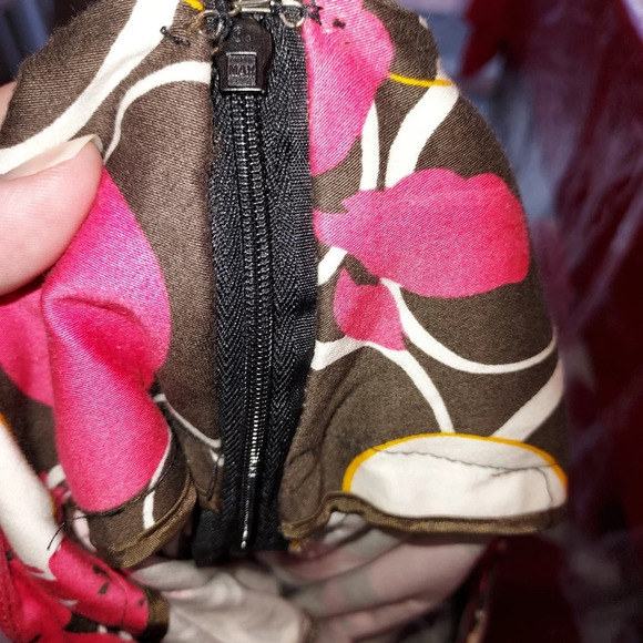 Lane Bryant Pink, Brown and White Floral Flared Skirt in Size 24 - Picture 9 of 10